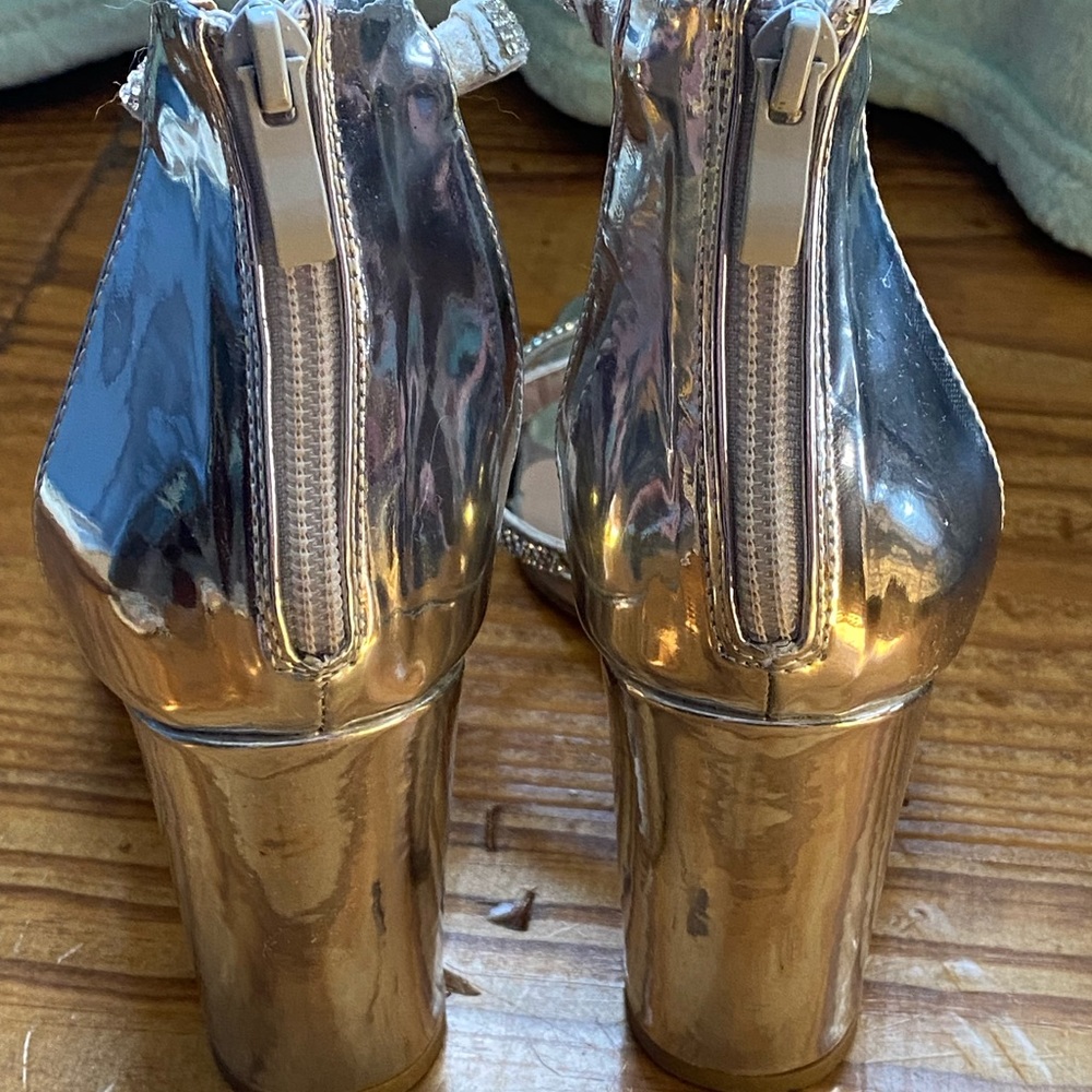 Windsor Chrome Rhinestone Block Heels - Picture 8 of 10